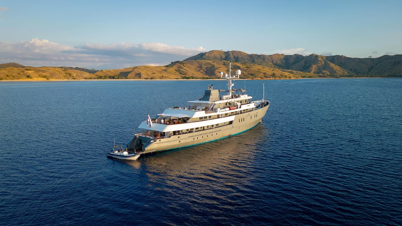 Aqua Blu — 60m luxury yacht Aqua Blu luxury yacht charter Indonesia