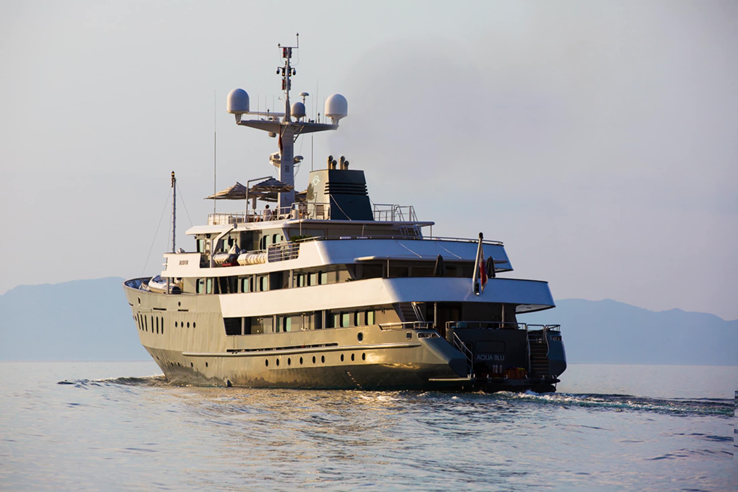 Aqua Blu private yacht exterior